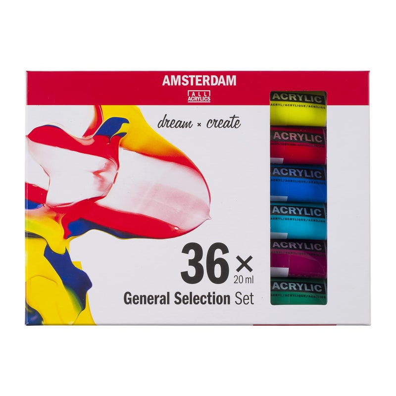 Amsterdam Standard Series acrylic paint general selection set | 36 x 20 ml (17820437) - Image 1